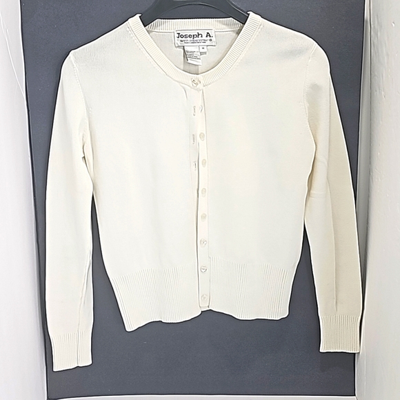 Joseph A. Women's Cardigan, Medium, Color White - Picture 2 of 8